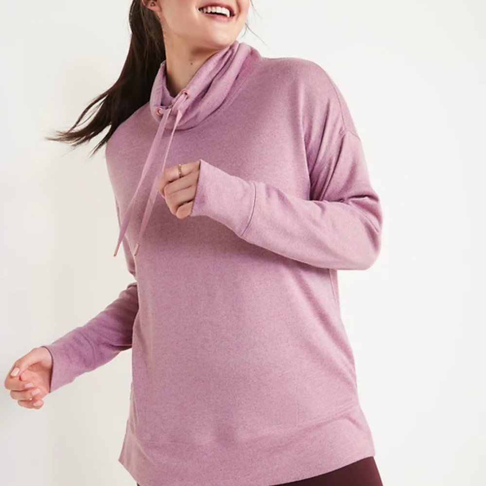 Old Navy Cowl-Neck Mélange Tunic Sweater Size XS